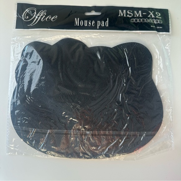 Hello Kitty Black Pink Office Desk Laptop Mouse Pad - Picture 3 of 4